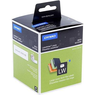 Dymo 99019 Lw Labels Lever Arch 59x190mm 1xRoll 100 White