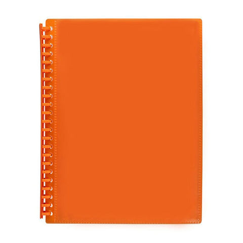 Marbig A4 Refillable 20P Insert Cover Display Book - Orange