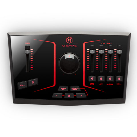 M-Game USB Streaming Interface/Mixer with LED Lighting/Sampler/Voice Shaping