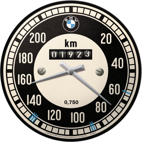 Nostalgic-Art Wall Clock BMW Speedometer Retro Look Metal Frame 30cm