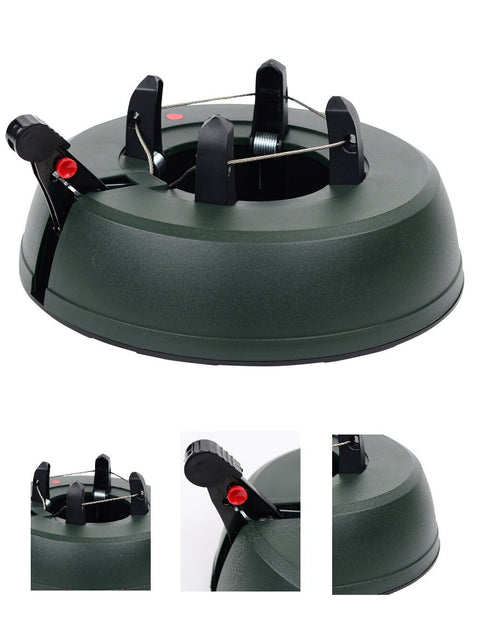Christmas Warehouse - TREEST21 Pedal Operated Real Christmas Tree Stand 3.1L | For Live Trees Up To 2.2m Dark green with Black