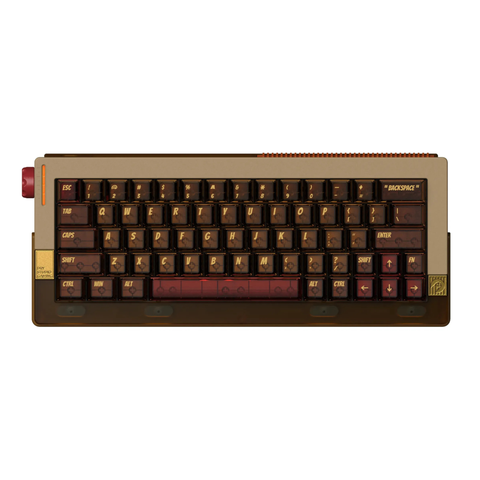 DRY STUDIO Retro 63 RT HE Magnetic Switch 8K Wired Gaming Keyboard (Hazy Amber)