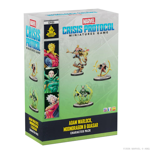 Atomic Mass Games Marvel Crisis Protocol Adam Warlock, Moondragon, & Quasar