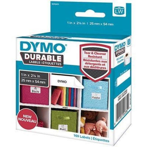 Dymo 1976411 Lw Durable Labels 25x54mm White Polypropylene [Roll 160]