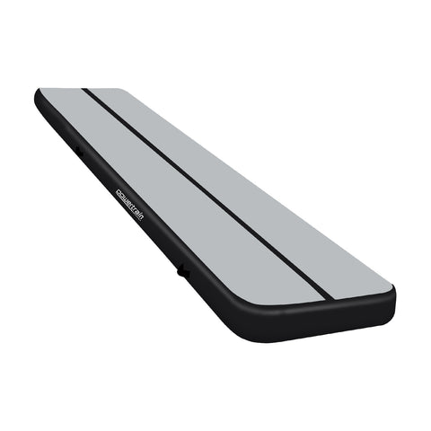 Powertrain 5m x 1m Air Track Inflatable Gymnastics Mat (Grey/Black)