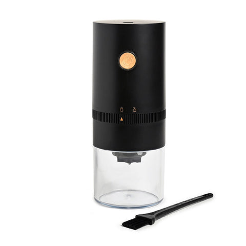 Coffee Culture USB Rechargeable Portable Coffee Travel Grinder with Blue Light