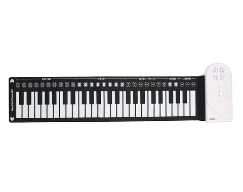 Andowl S747 Portable Roll Up Keyboard (White)