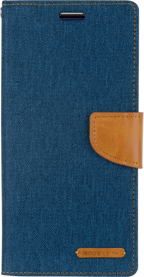 Goospery Canvas Diary For Galaxy A21S - Blue