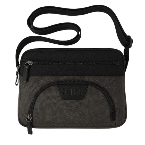 FIB Byron East West Sling Shoulder Bag Travel Adjustable Strap - Black