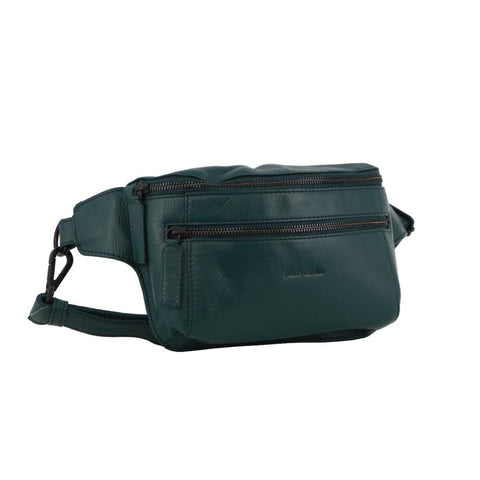 Pierre Cardin Unisex Leather Rustic 3-Way Crossbody Sling Bag 33 cm Zirkon