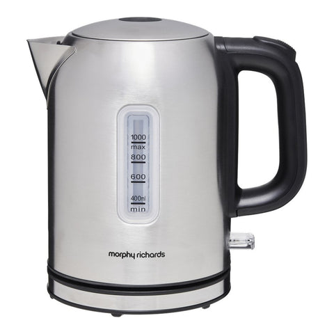 Morphy Richards Equip 1L Stainless Steel Electric Jug Kettle with 360d Base