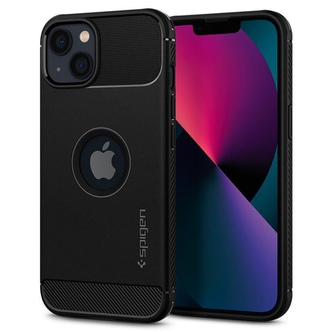 Spigen Apple iPhone 13 Rugged Armor Case - Black
