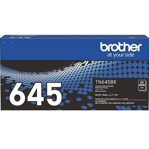 Brother TN645 Black Toner Ink Cartridge Genuine Original TN645BK