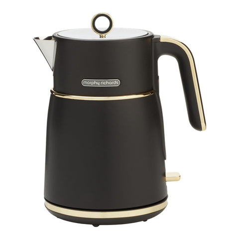 Morphy Richards Signature 1.5 L Electric Kettle Rapid Boil Soft Gold Matte Black