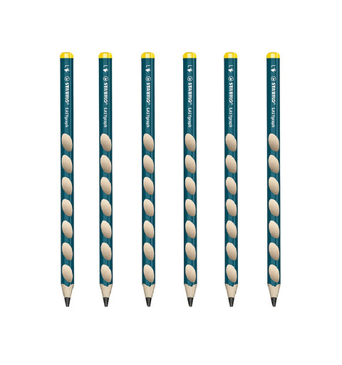 Stabilo EasyGraph Learning Pencils Left Handed (Graphite) [6 Pack]
