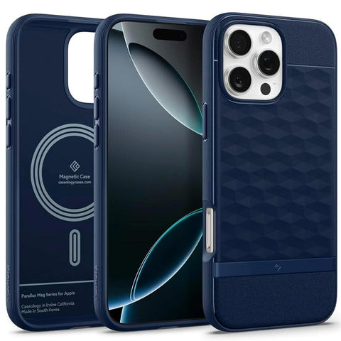 Spigen Apple iPhone 16 Pro Max Parallax Mag Case - Midnight Blue