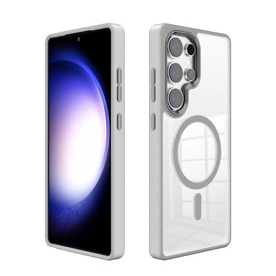 Redefine Clear Case with Metal Lens for Samsung Galaxy S25 Ultra - Grey