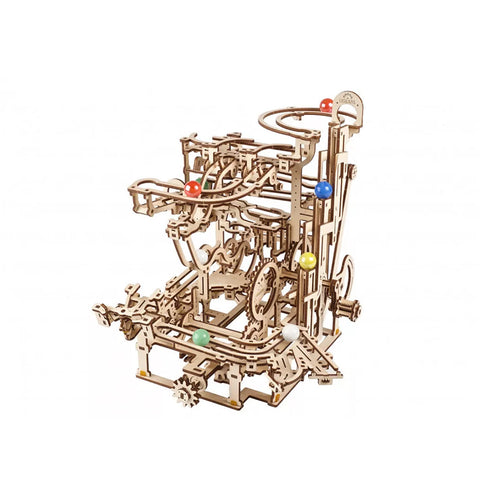 Ugears Marble Run Tiered Hoist Mechanical Wooden Puzzle Model Kit