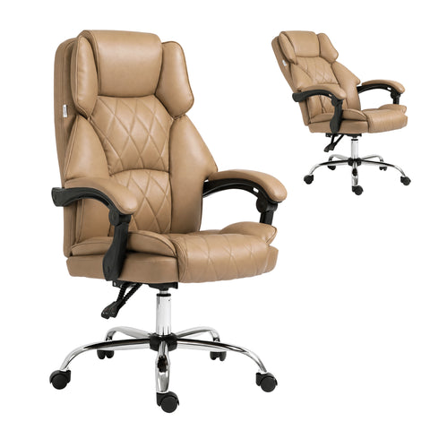 Artiss Executive Office Chair Leather Recliner (Espresso)