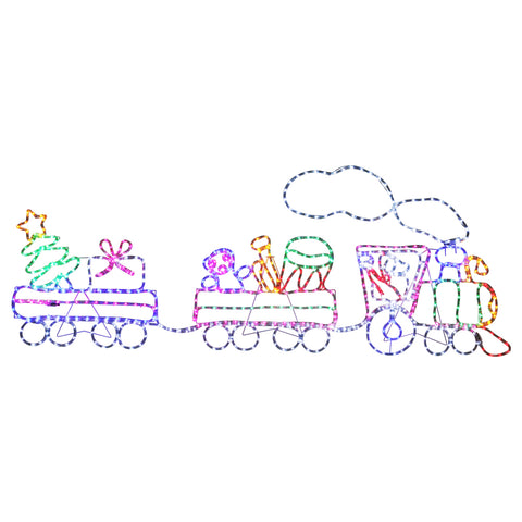 Jingle Jollys Christmas Lights 210cm Train 631 LED Decorations