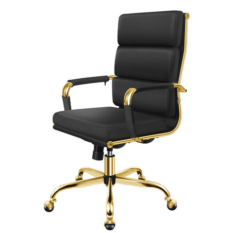 ALFORDSON Office Chair Ergonomic Paddings Executive Computer Work Seat High Back (Black)