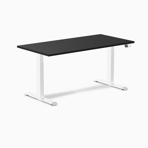Desky Alpha Dual Sit Stand Gaming Desk - Straight Edge / 1500x750mm / White
