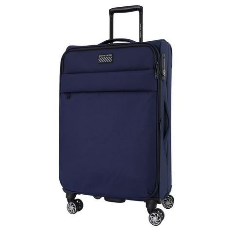 Pierre Cardin Soft Water-Repellent Large Spinner Travel Luggage (Navy)