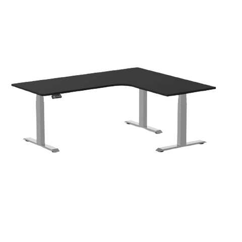 Desky Sigma L-Shape Gaming Desk Right Return 180 cm Grey Frame