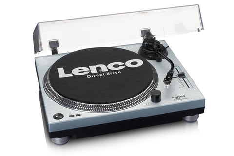 Lenco L-3809 Professional Direct-Drive Turntable (Metallic Blue)