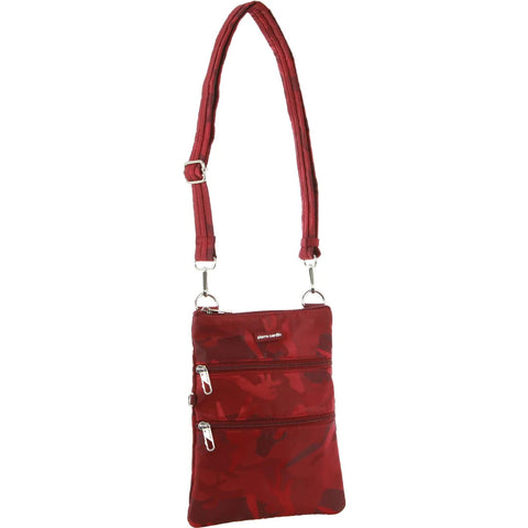 Pierre Cardin Anti-Theft Crossbody Bag (Wine/Camo)