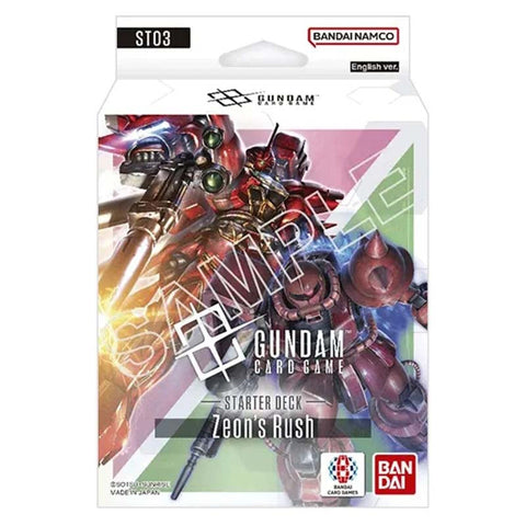 Bandai Gundam Card Game Zeon's Rush ST03 Starter Deck