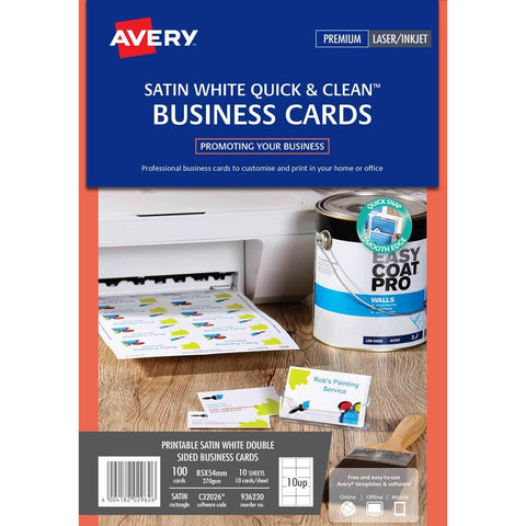 Avery 936230 Colour Laser Business Cards