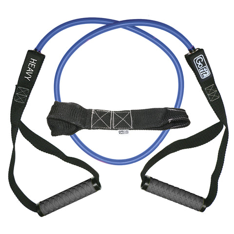 GoFit Gym Active 40lbs Resistance Training Light Power Tube with Door anchor