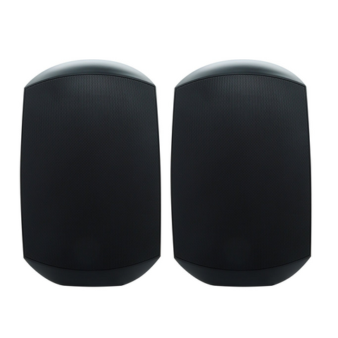 Weconic Waterproof Outdoor Wall Mount Speakers (Black)