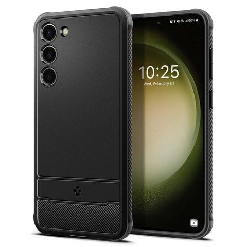 SPIGEN Rugged Armor Case for Galaxy S23 (Black)