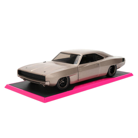 Jada 1:24 Scale Pink Slips 1968 Dodge Charger Wide Body Diecast Vehicle