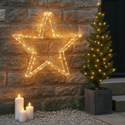 Lexi Lighting 3d Acrylic Star Christmas Lights