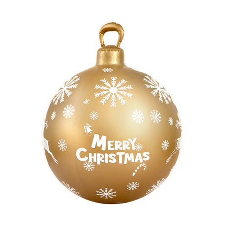 Jingle Jollys Christmas Inflatable Ball  Bauble 60cm Outdoor Decoration Gold