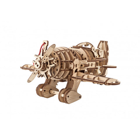 Ugears Mad Hornet Airplane Mechanical Wooden Puzzle Model Kit