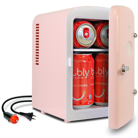 Koolatron Retro Mini Fridge 4L Pink