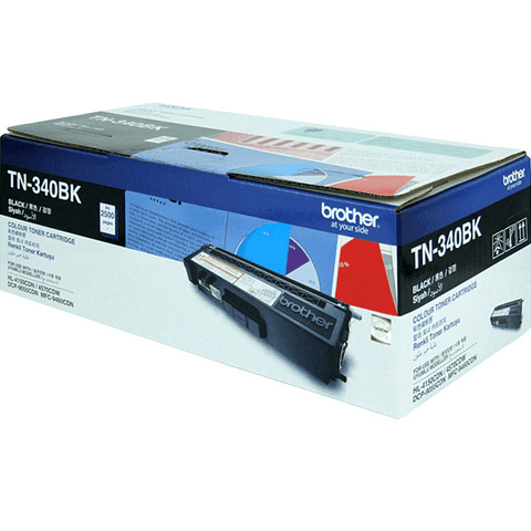 Brother TN340 Toner Ink Cartridge Black Genuine TN-340BK