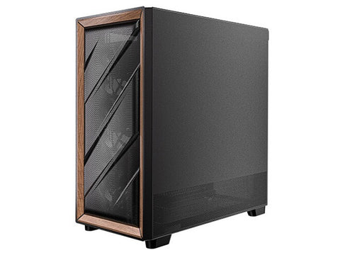 Antec Flux Premium Walnut Trim Mid-Tower Case (Black)