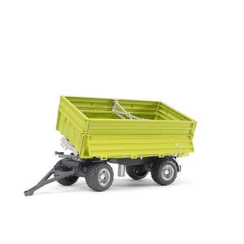 Bruder Licensed 1:16 Scale Fliegl Three Way Tipping Trailer With Removable Top