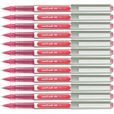 Uni-Ball UB-157 Eye Liquid Ink Pen Rollerball Fine 0.7mm (Pink) [Box 12]
