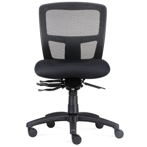 Rapidline Ergo Task Operator Chair Heavy Duty Mesh Black