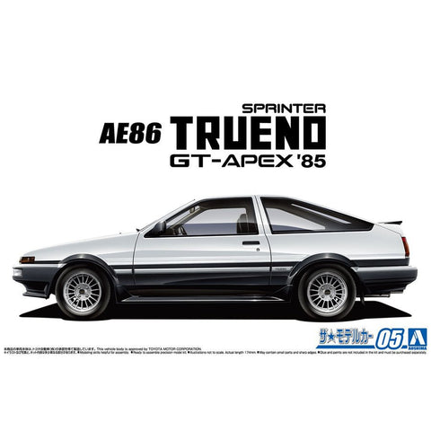 Aoshima 1/24 Toyota AE86 Sprinter Trueno Gtapex 85