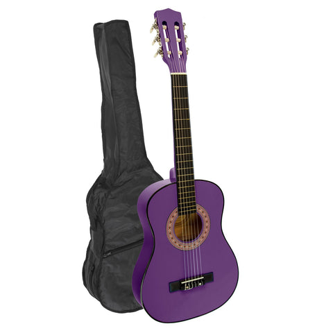 Karrera 34in Acoustic Childrens Wooden Guitar (Purple)