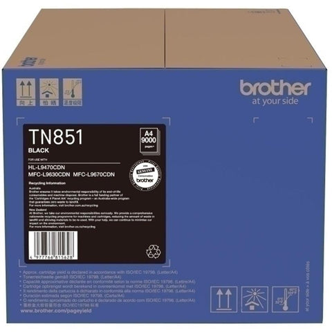Brother TN-851BK Toner Ink Cartridge Original Genuine (Black)
