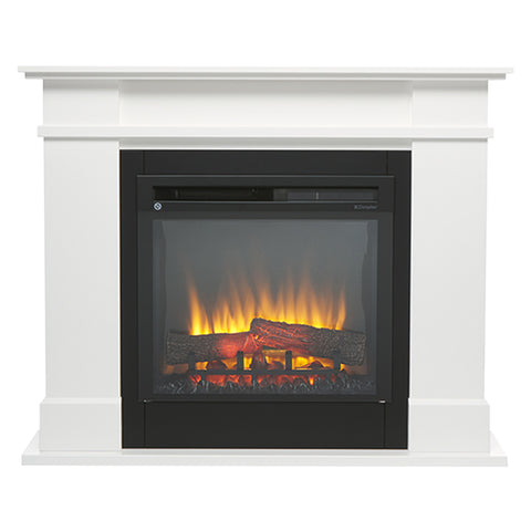 Dimplex 1500W Medium Rail Suite Portable LED Electric Fireplace Room Heater