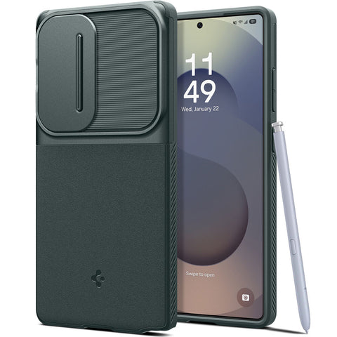 Spigen Samsung Galaxy S25 Ultra Optik Armor Case (Abyss Green)
